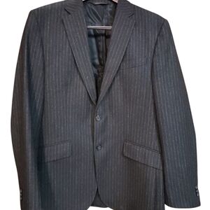 Banana Republic Charcoal Pinstripe Blazer